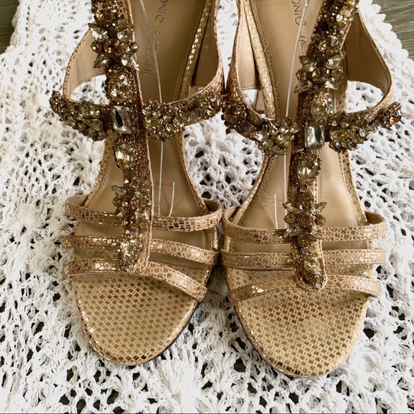 ANTONIO MELANI JEWELED RHINESTONES EMBELLISHED HIGH HEELS SHOES - Picture 5 of 14